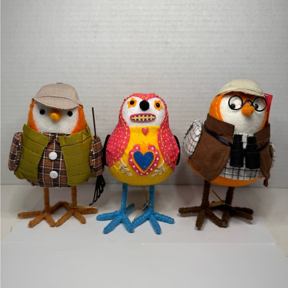 HYDE AND EEK! Featherly Friends  FALL  AUTUMN HARVEST Birds - Picture 1 of 10